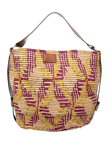 Raffia Bucket Bag