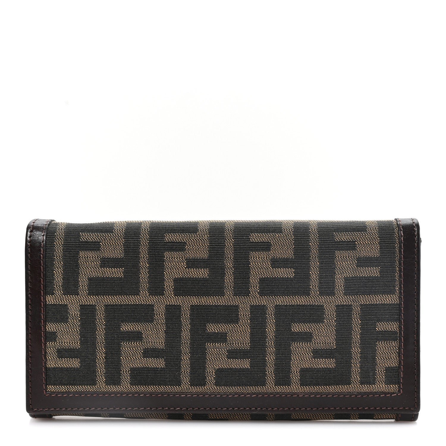 Fendi Zucca Continental Wallet Tobacco