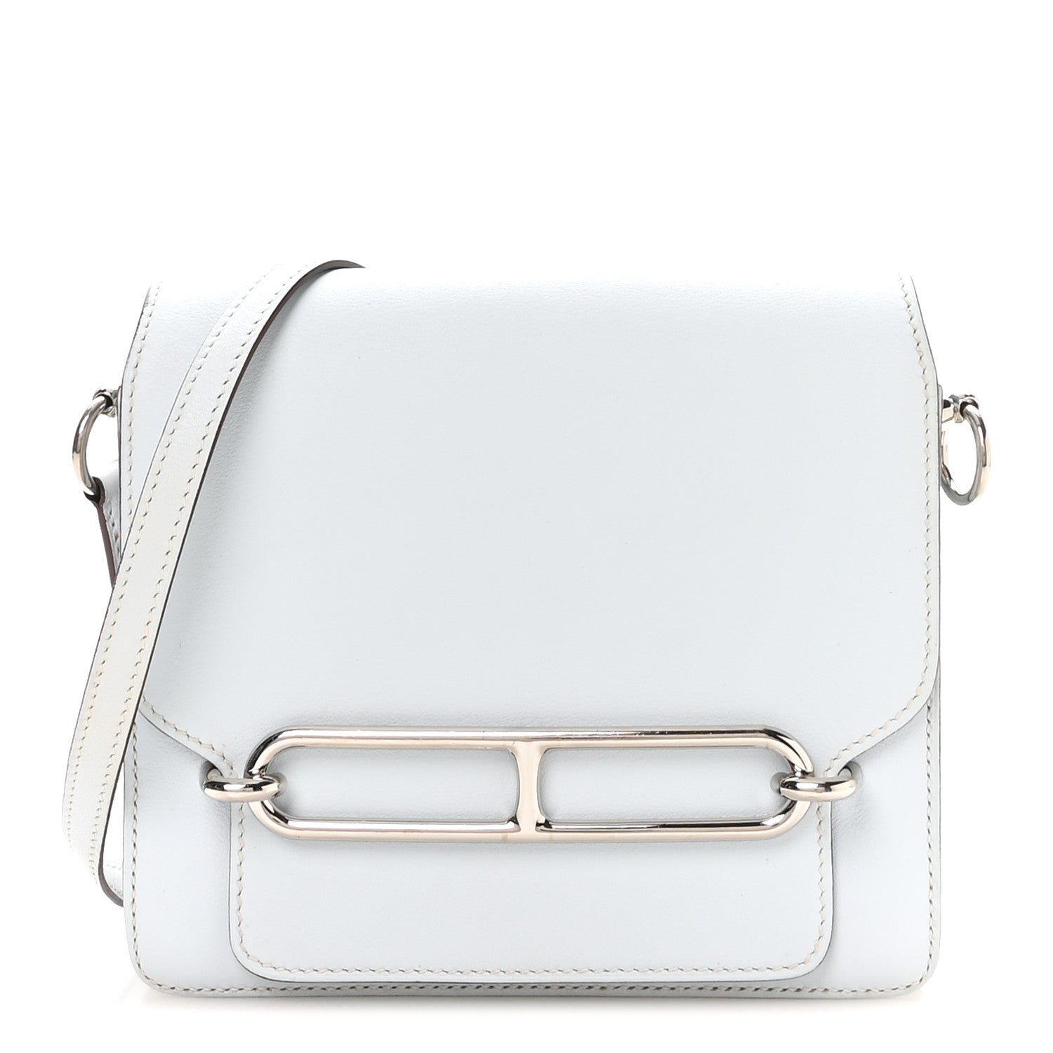 Hermes Hermes Swift Mini Sac Roulis Bleu Brume