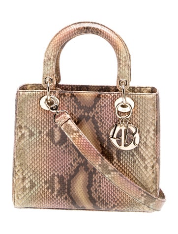 Snakeskin Lady Dior Medium