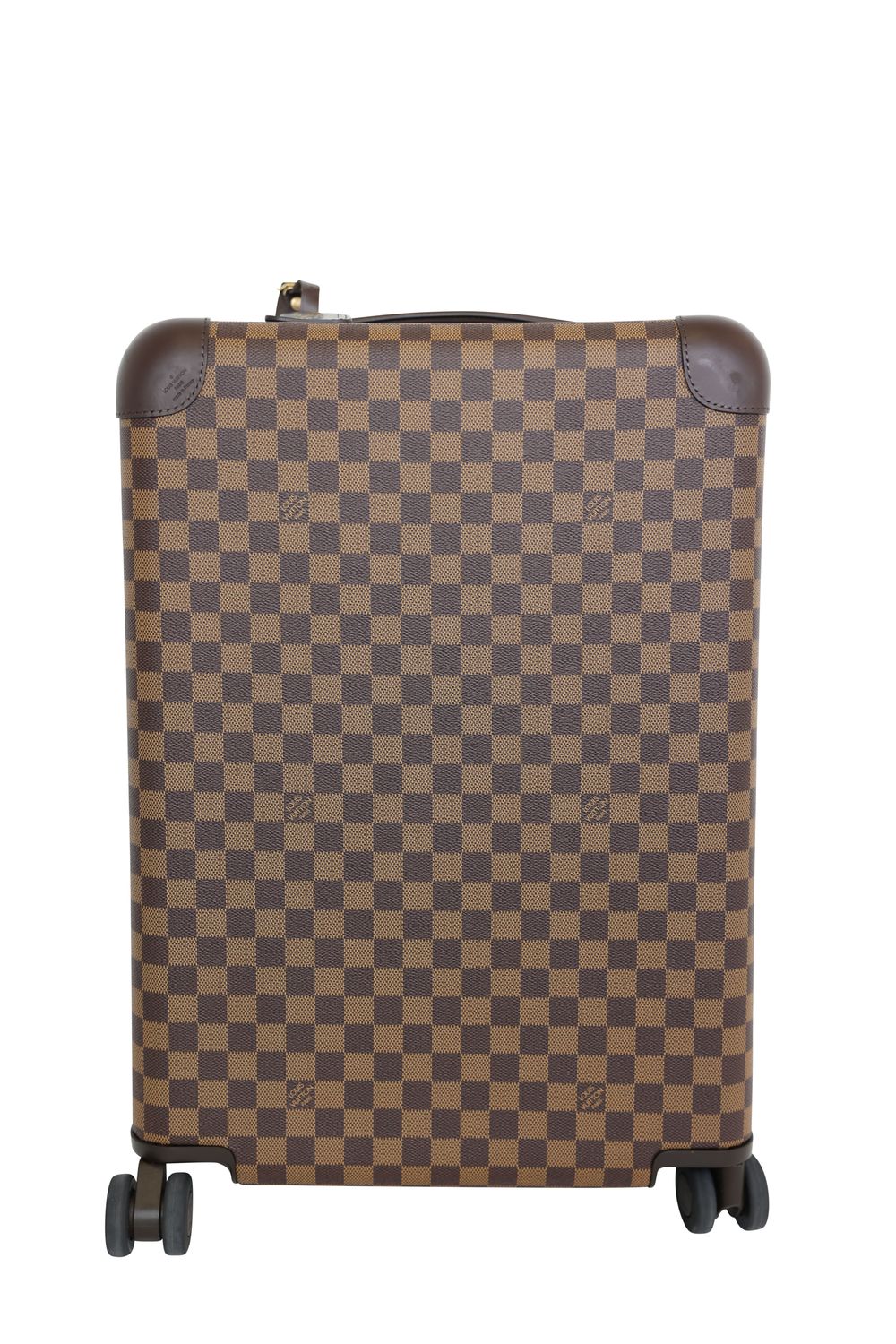 Louis Vuitton Louis Vuitton Horizon 55 Suitcase, Damier Ebene Canvas with Brown Leather and Mixed Hardware, Preowned in Box WA001