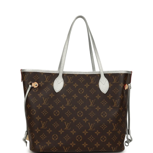 Louis Vuitton Louis Vuitton "57th Street NYC" Neverfull Inside Out MM Brown and Silver Monogram Silver Hardware