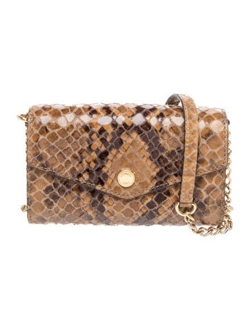 Embossed Leather Crossbody Bag
