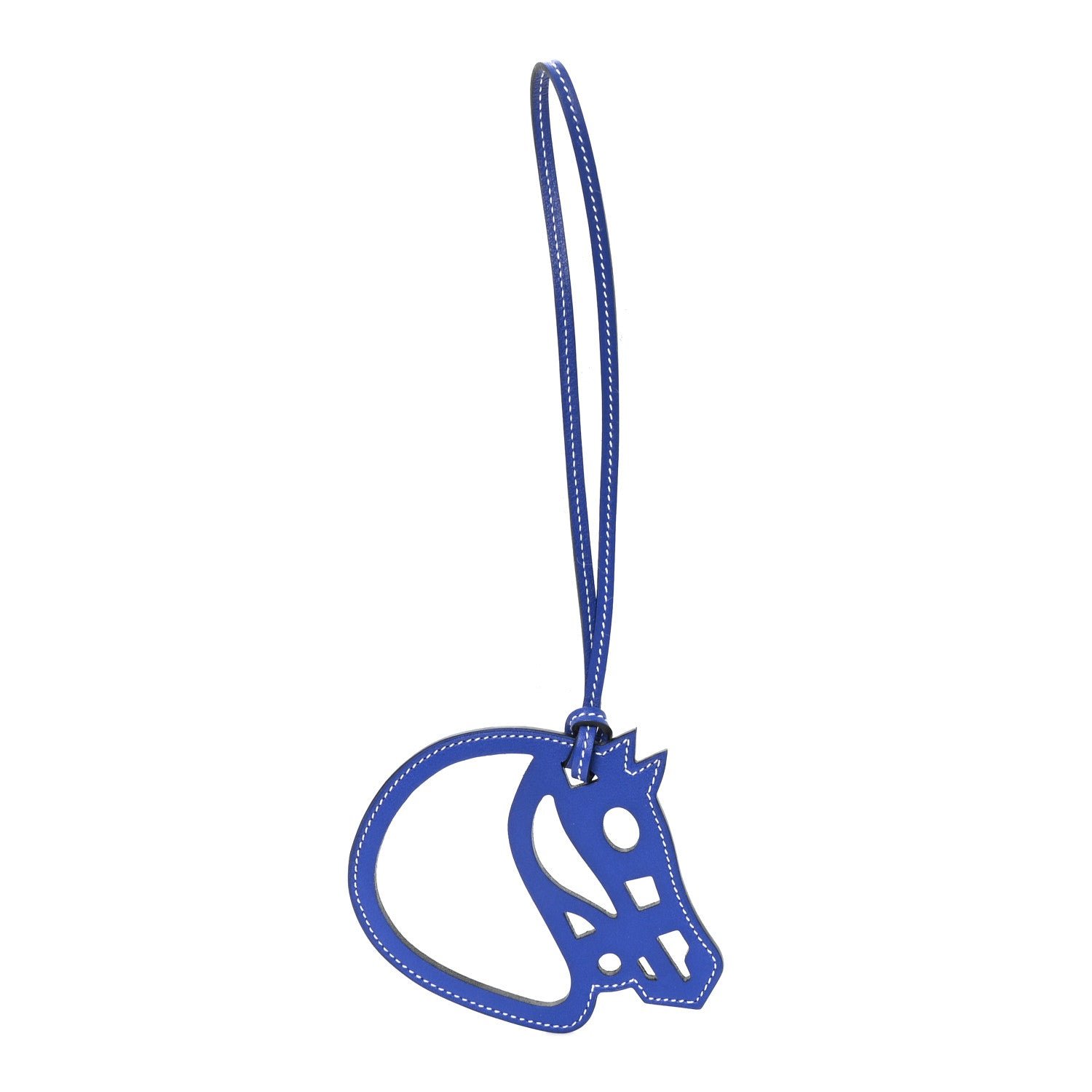 Hermes Hermes Swift Paddock Cheval Horse Bag Charm Bleu Electrique