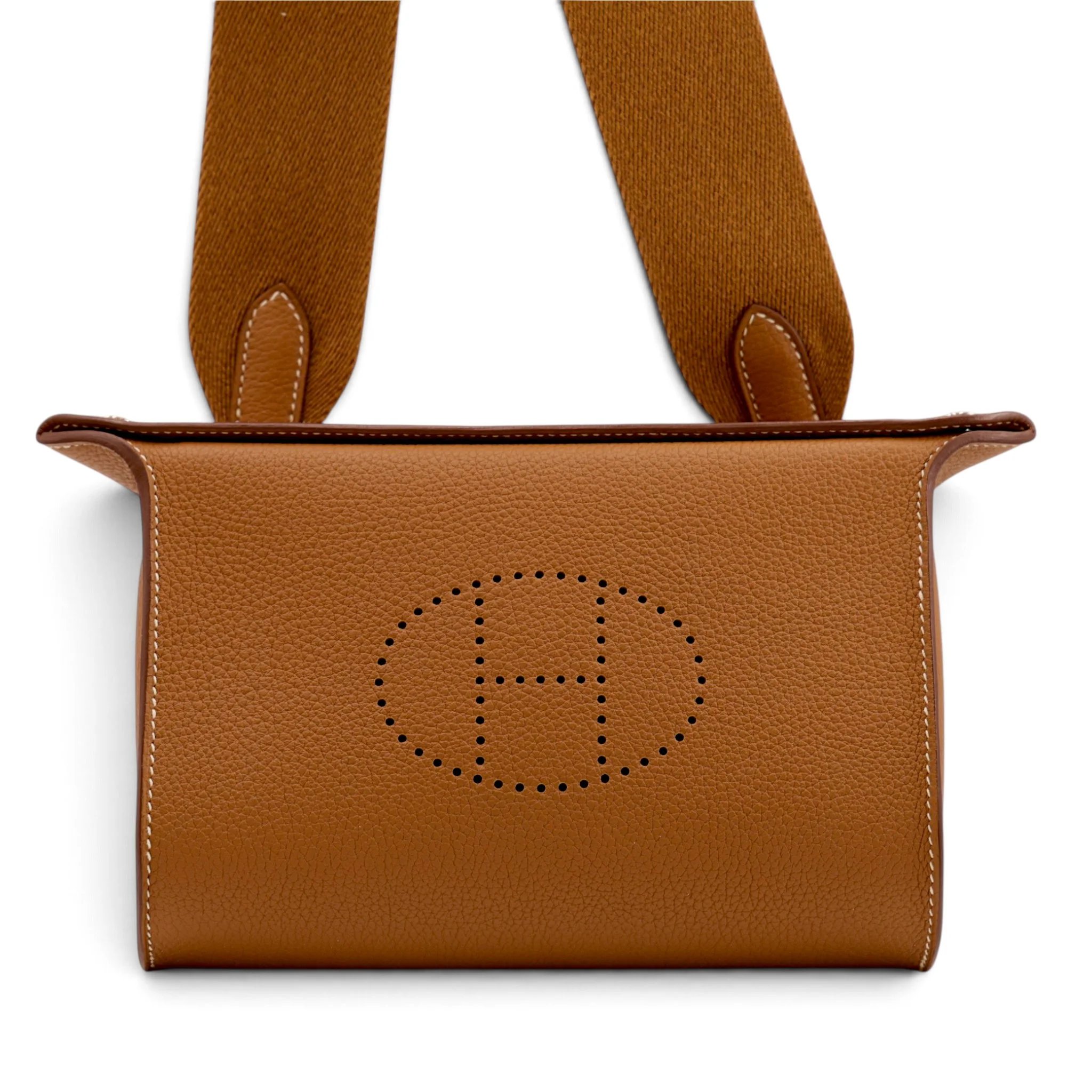 Excellent ( Rank SA ) HERMÈS Videpoches bag Gold (37) Togo Palladium hardware W (2024)