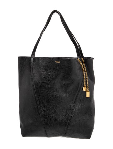 Leather Spin tote bag Medium
