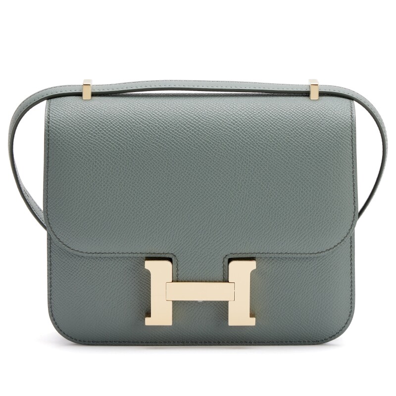 Hermes Vert Amande Epsom Mini Constance 18 Permabrass Hardware, 2025