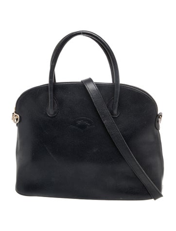 Longchamp Leather Top Handle Bag