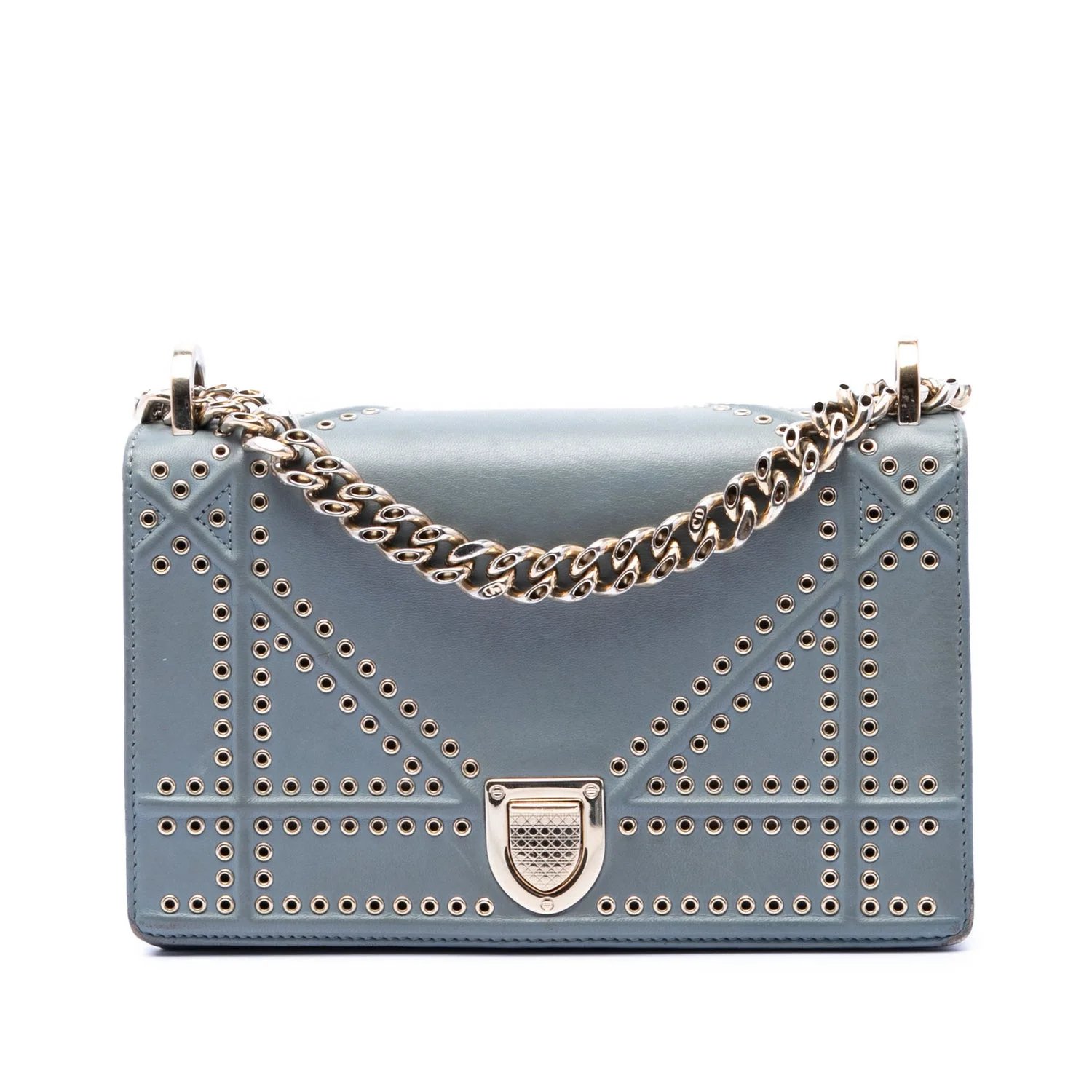Small Studded Calfskin Diorama Crossbody