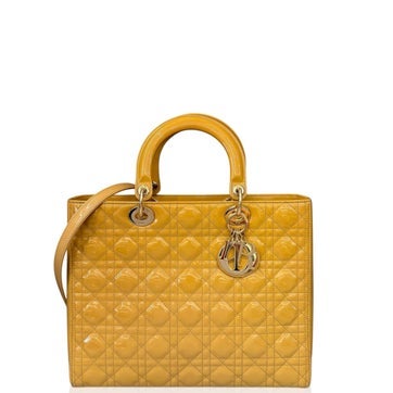 Patent Leather Lady Dior Large