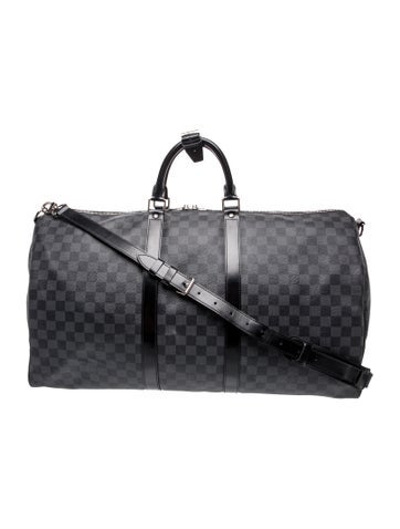 Damier Graphite Keepall Bandouliere 55
