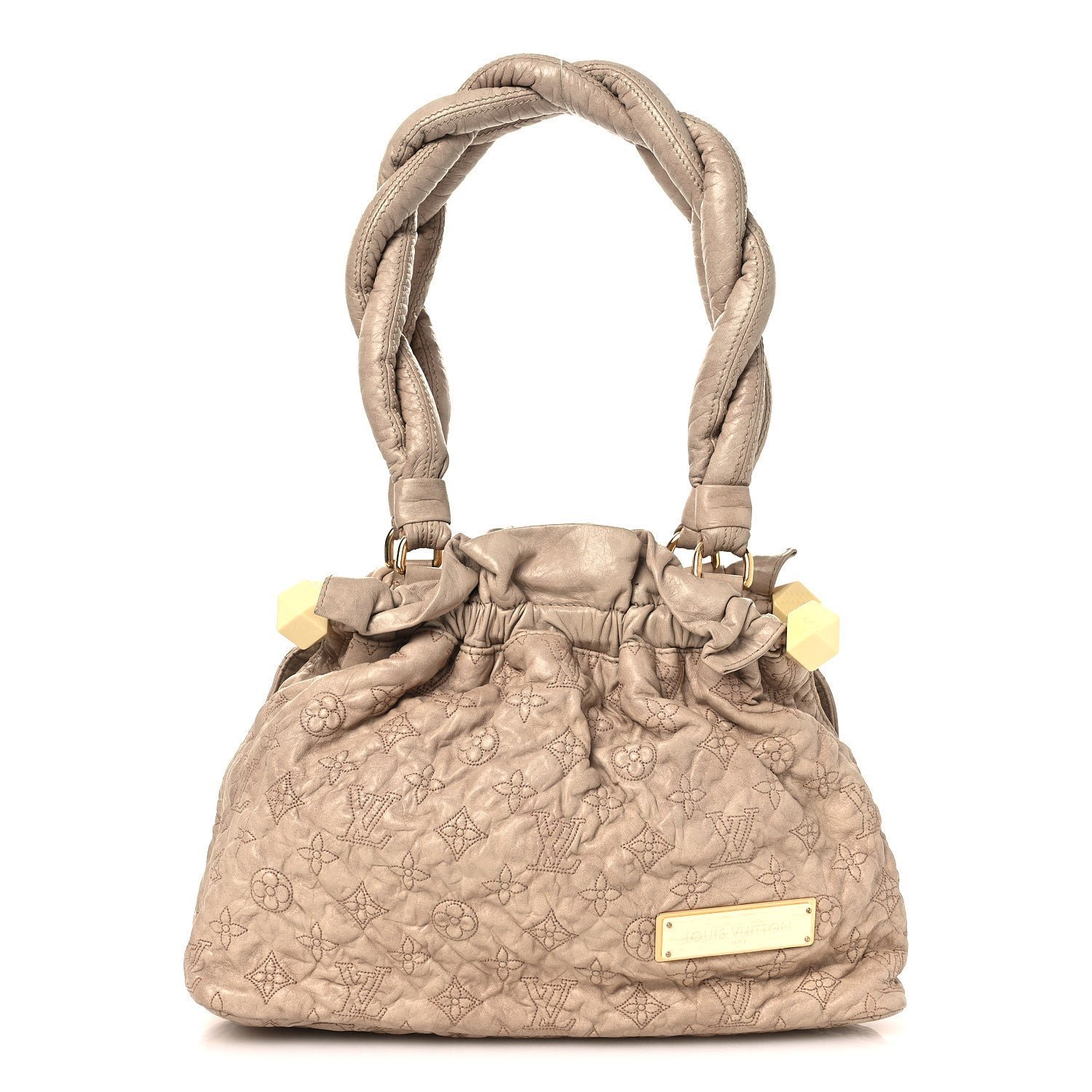 Louis Vuitton Lambskin Olympe Stratus PM Ecru