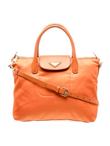 Tessuto Nylon Top Handle Bag