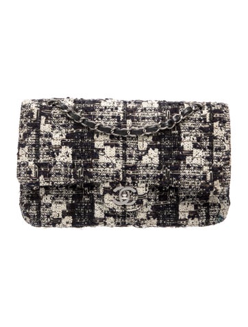 Medium Tweed Double Flap Bag