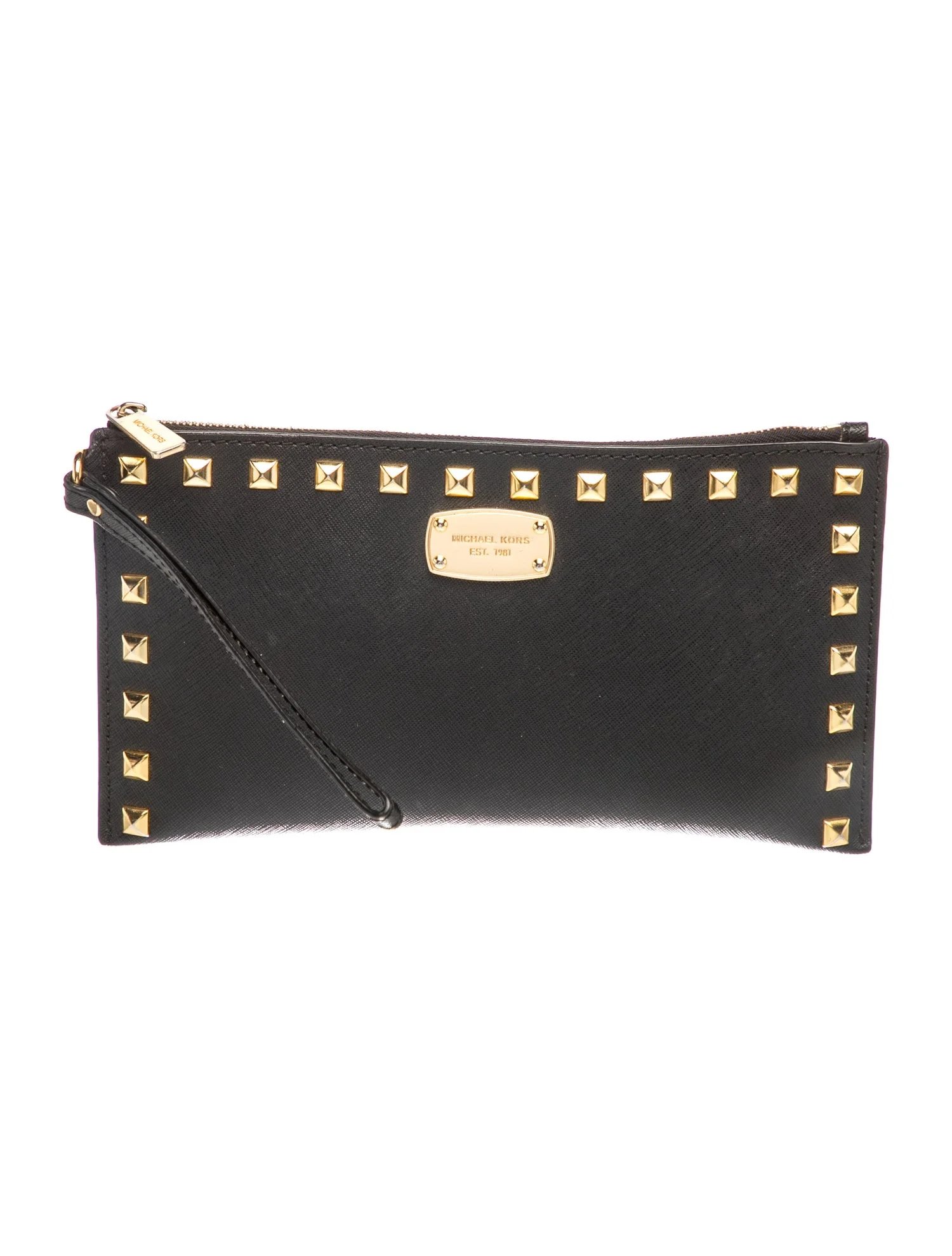 Saffiano Leather Clutch