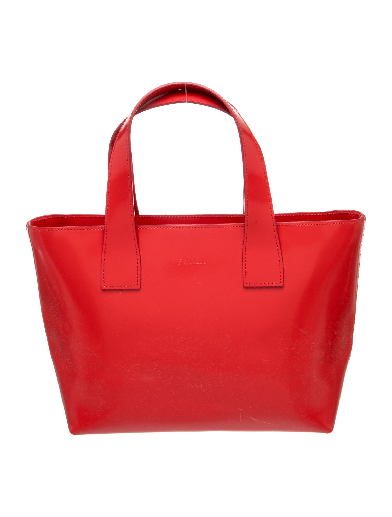 Patent Leather Top Handle Bag