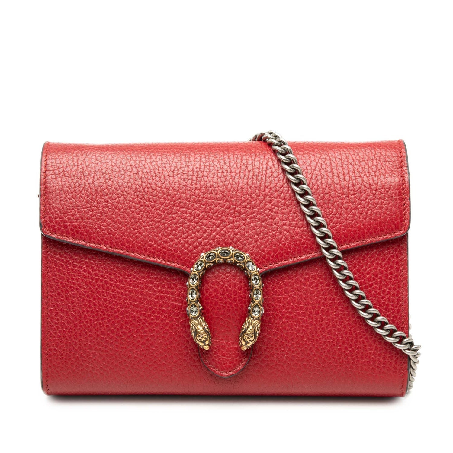 Calf Leather Calfskin Dionysus Wallet on Chain
