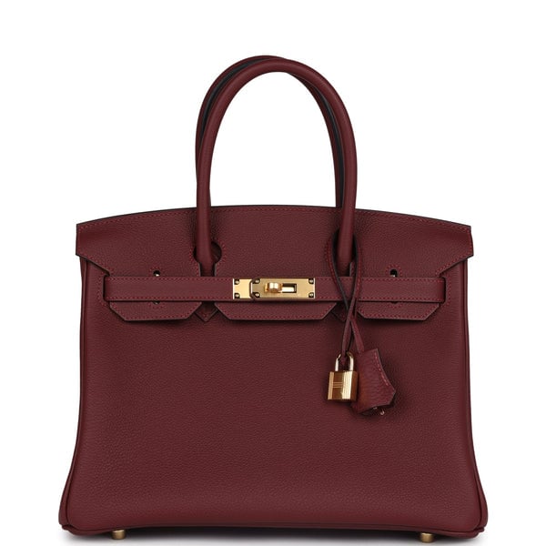 Hermes Hermes Birkin 30 Rouge H Togo Gold Hardware