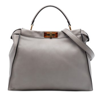 Large Calfskin Peekaboo Iconic Satchel