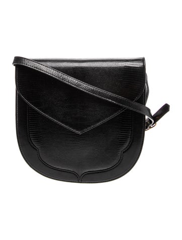 Embossed Leather Shoulder Bag Vintage