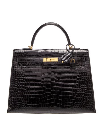Shiny Porosus Crocodile Kelly II Sellier 35