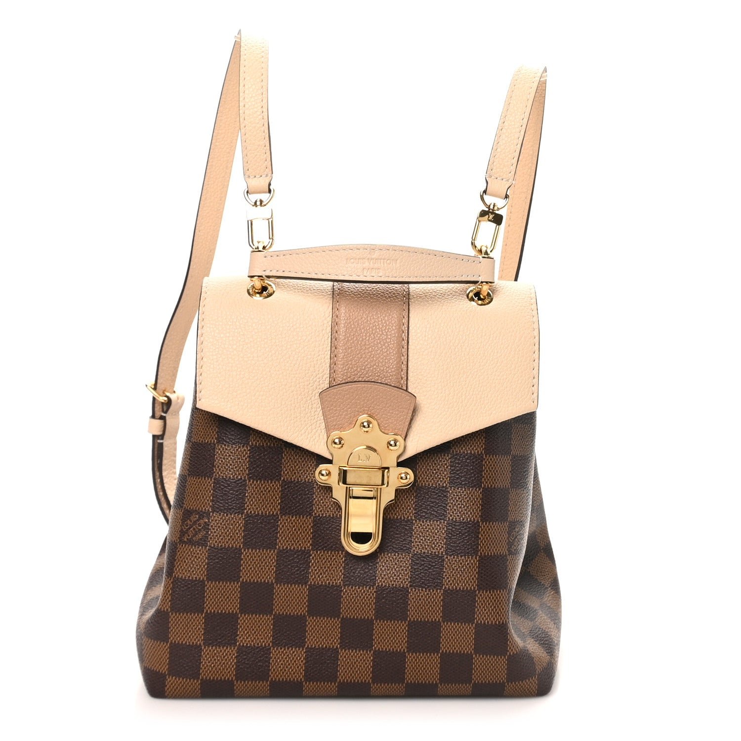 Louis Vuitton Damier Ebene Clapton Backpack Creme