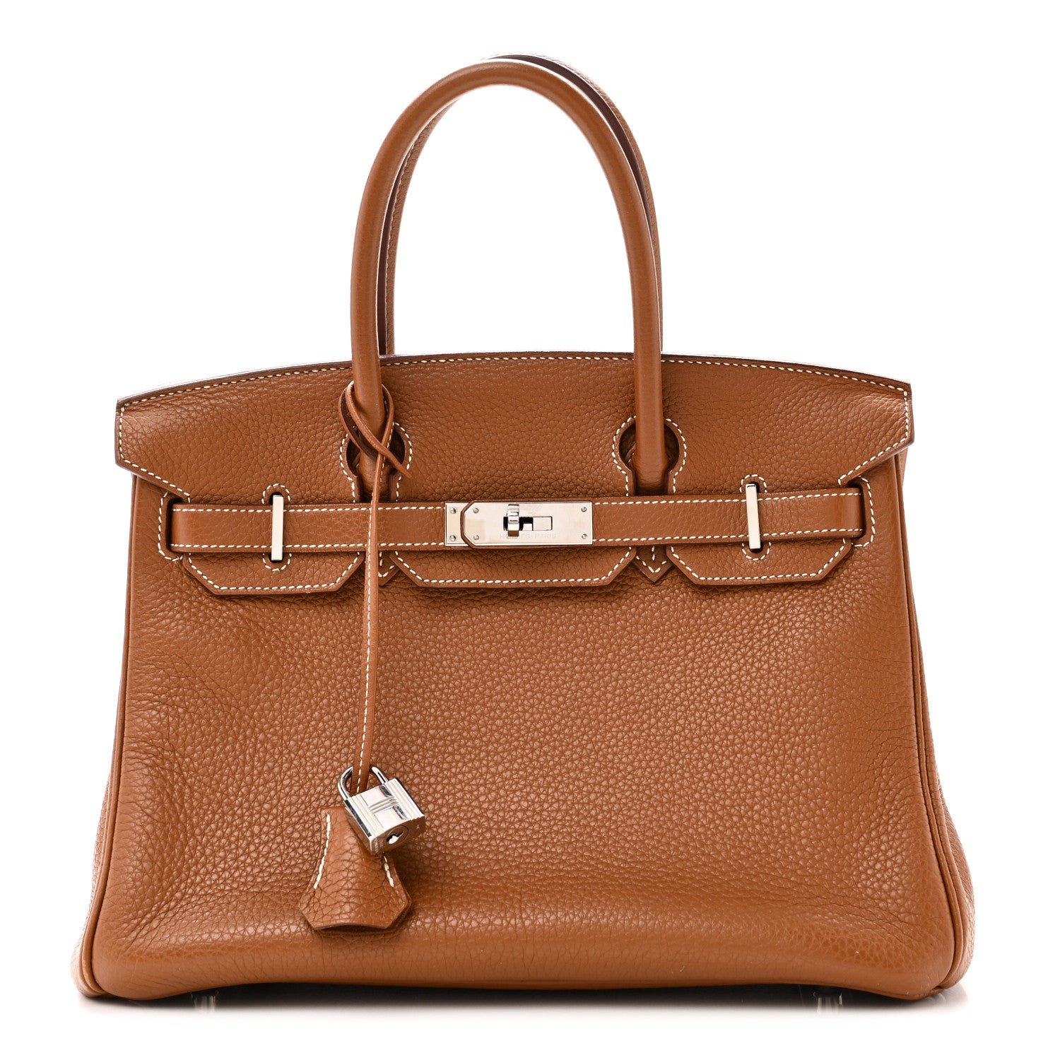 Hermes Taurillon Clemence Birkin 30 Gold