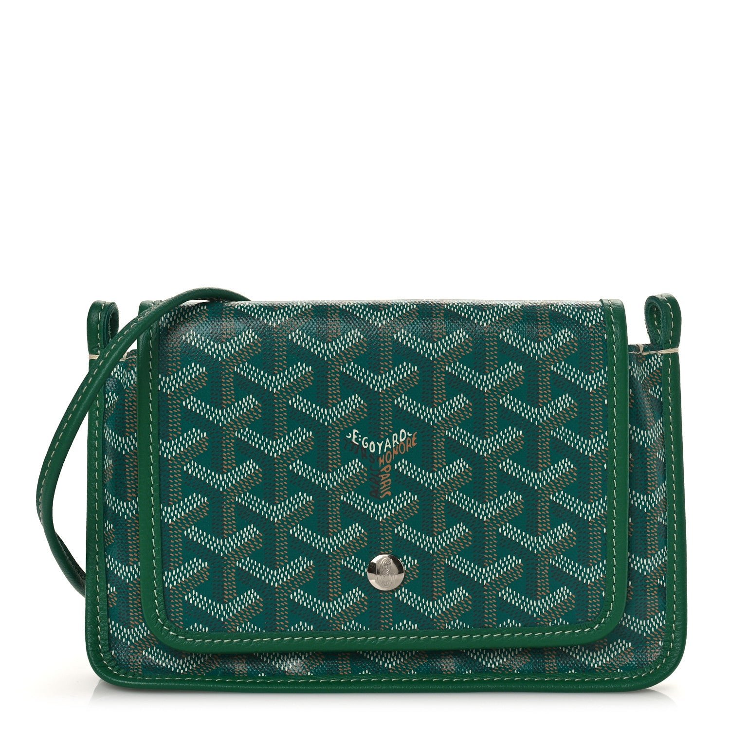 Goyard Goyardine Plumet Wallet Clutch Green