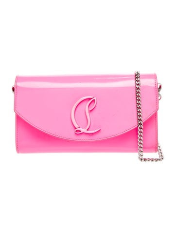 Christian Louboutin Patent Leather Loubi54 Wallet on Chain