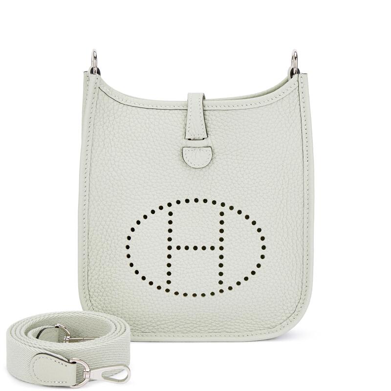 Gris Neve Clemence Mini Evelyne II TPM 16 Palladium Hardware, 2023