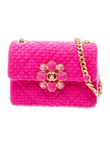 Mini Cashmere Tweed Flap Bag