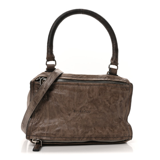 Givenchy Tumbled Sheepskin Small Pandora Charcoal