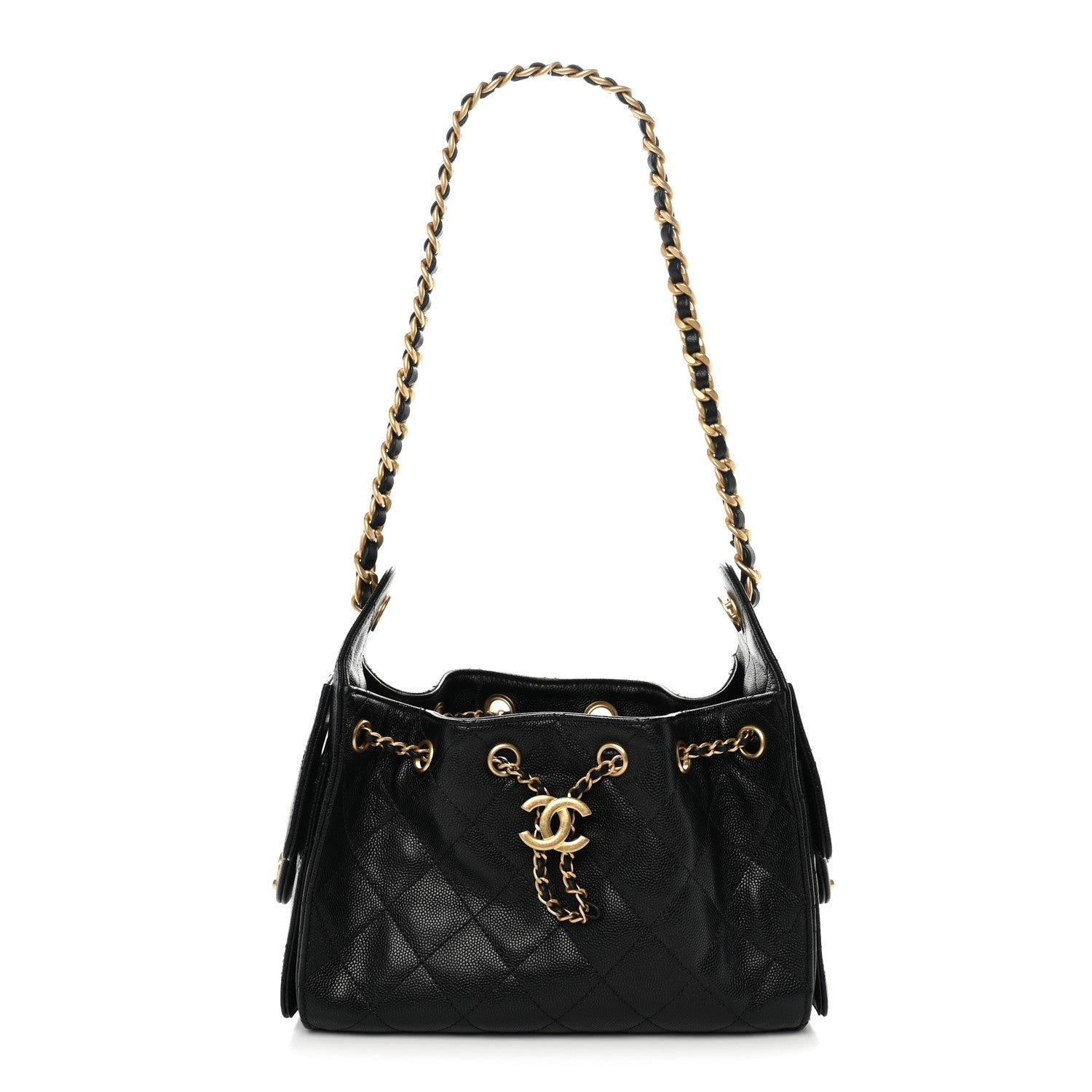 Chanel Caviar Quilted Mini Chanel 25 Handbag Black