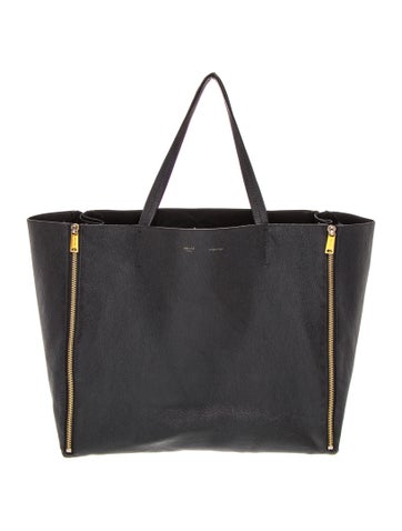 Leather Horizontal Gusset Cabas