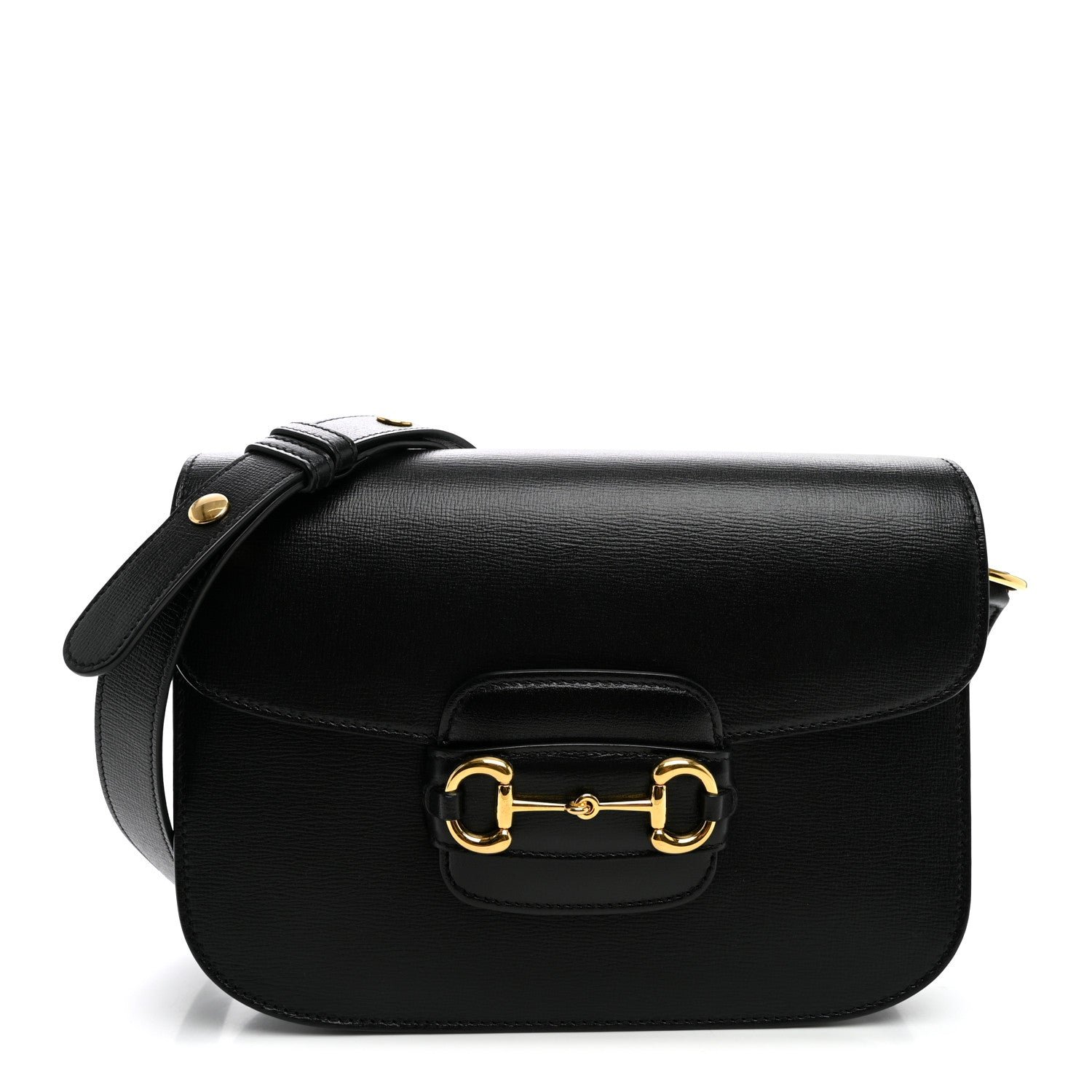 Gucci Azalea Calfskin Horsebit 1955 Shoulder Bag Black