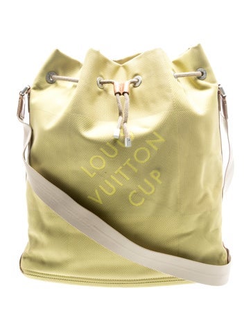 Coated Canvas Bucket Bag Vintage