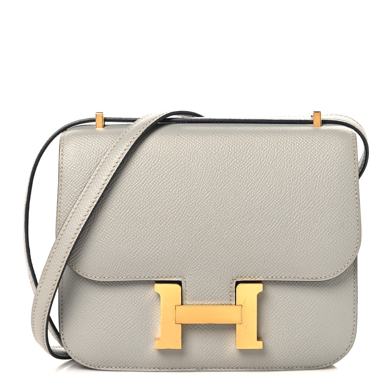 Hermes Epsom Constance 18 Bleu Glacier