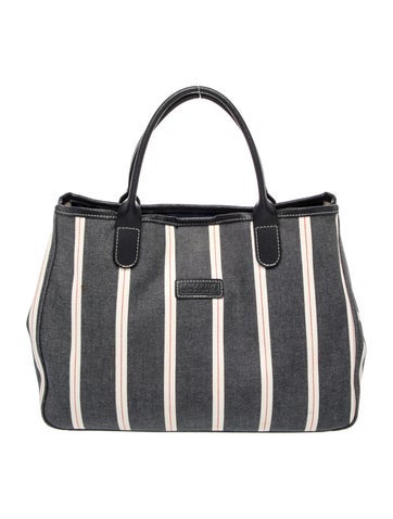 Longchamp Canvas Top Handle Bag