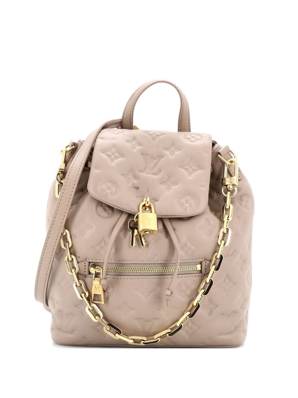 Coussin Monogram Embossed Lambskin PM backpack