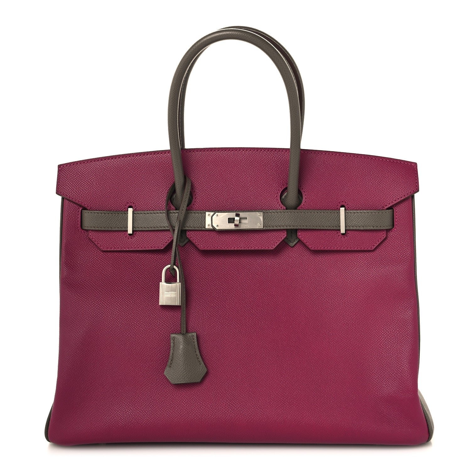 Hermes Epsom Horseshoe Birkin 35 Etain Tosca