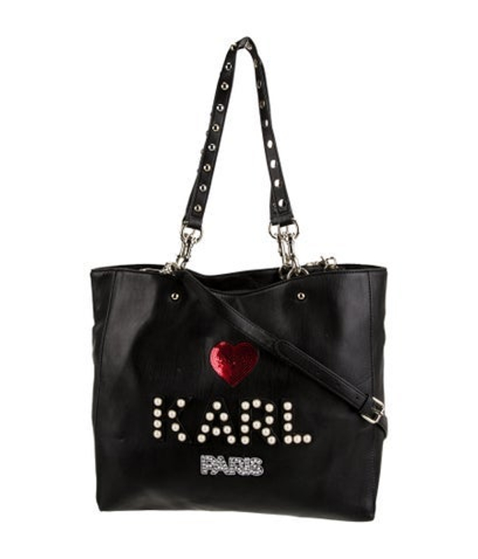 Karl Lagerfeld Lagerfeld Leather Tote