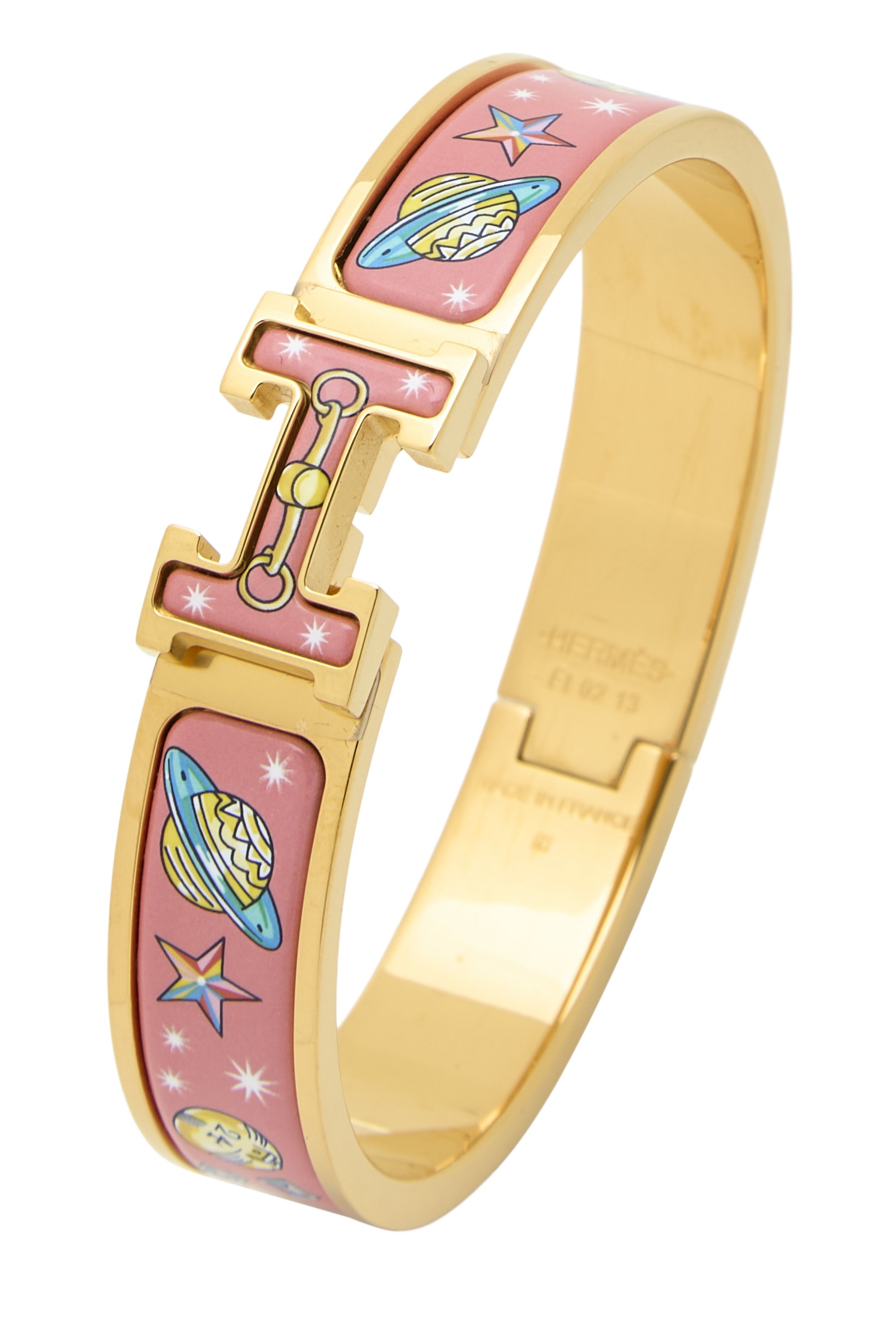 Multicolor 'Chorus Stellarum' Clic-Clac 'H' Bracelet Narrow PM
