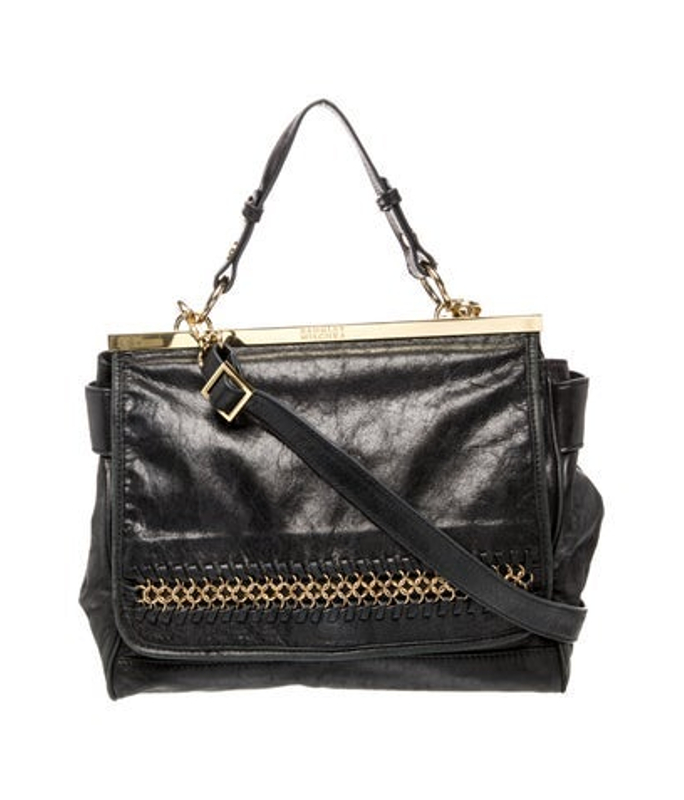 Badgley Mischka Mischka Leather Top Handle Bag
