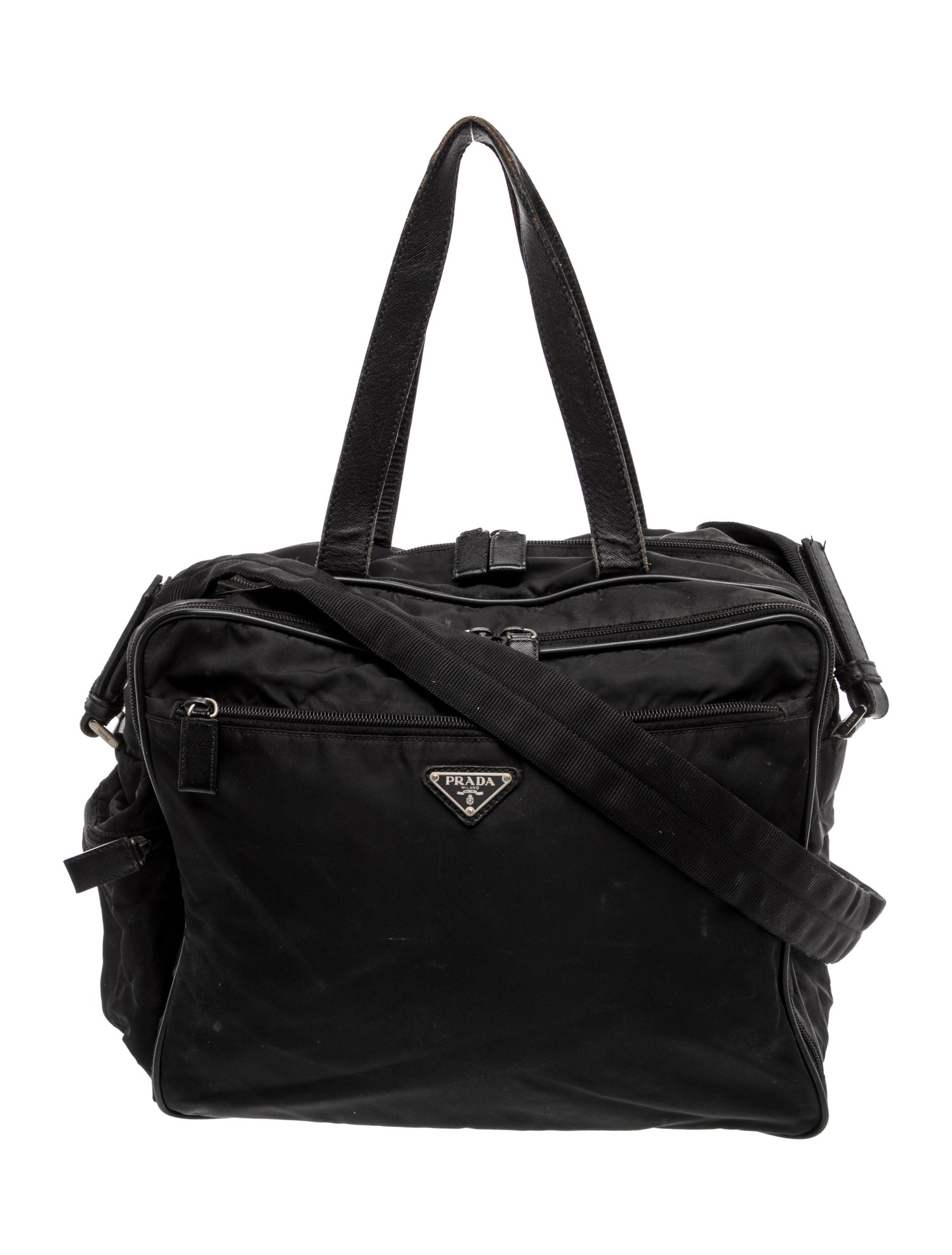 Tessuto Nylon Tessuto Enameled Metal Triangle Diaper Bag