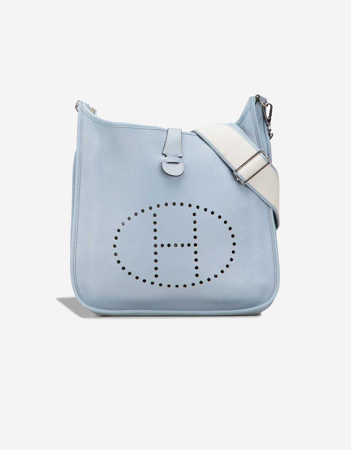 Hermes 
		Evelyne 33 Taurillon Clémence Bleu Lin    
