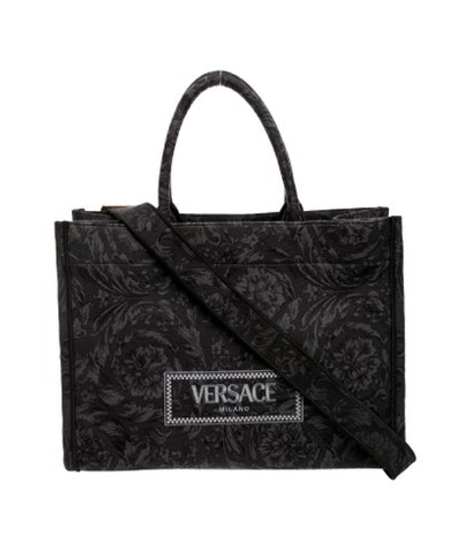 Versace Canvas Shoulder Bag