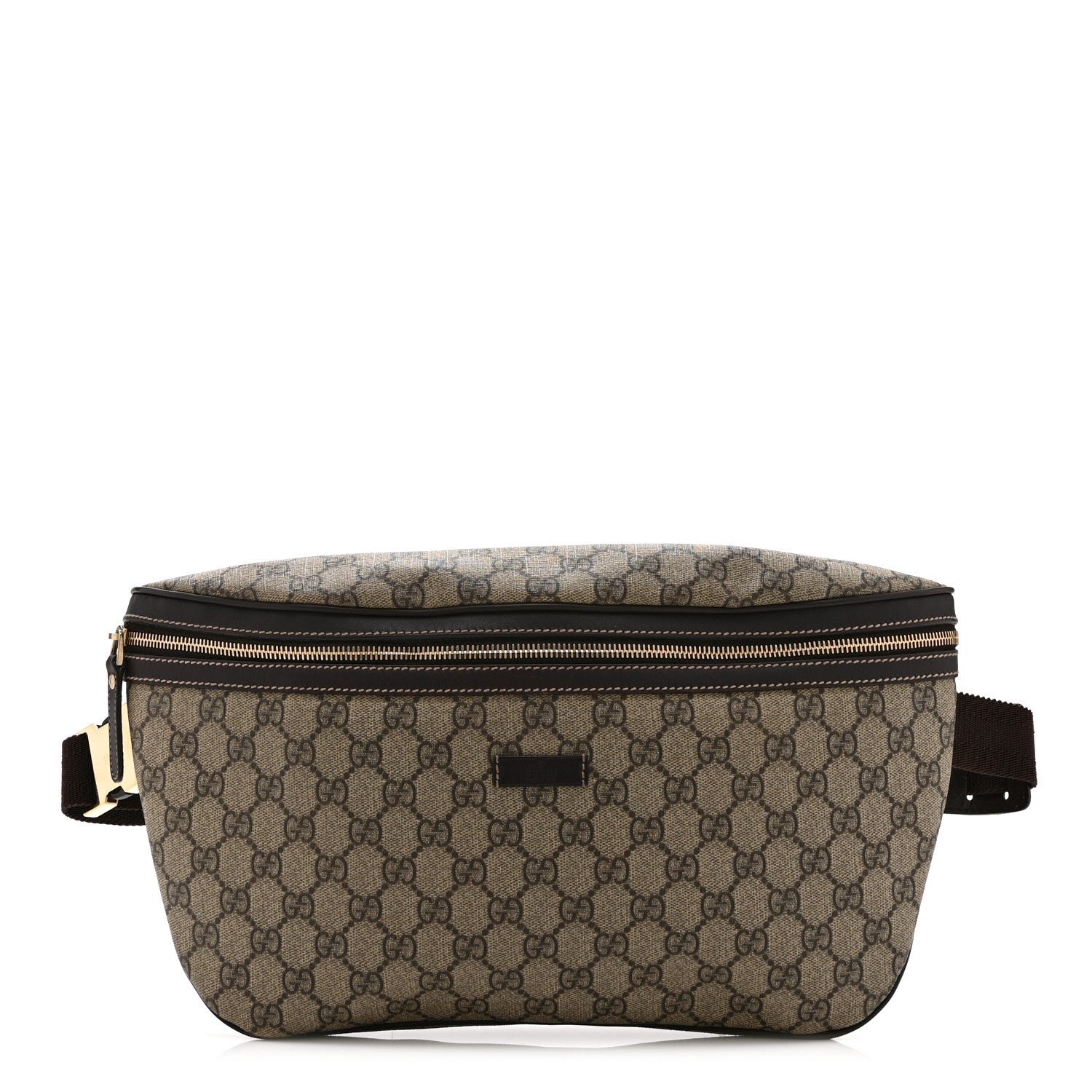 Gucci GG Supreme Monogram Belt Bag Dark Brown