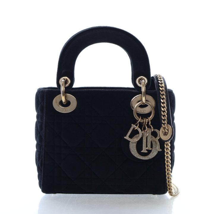 Christian Dior Velvet Crystal Lady Dior