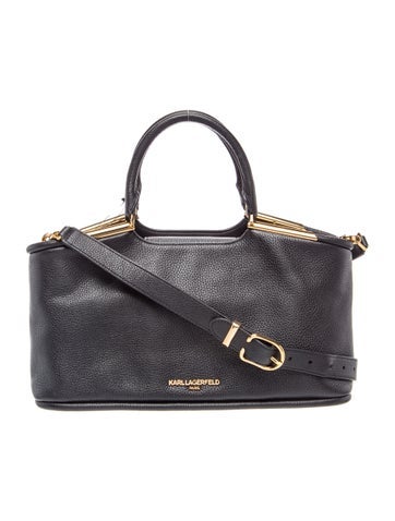 Karl Lagerfeld Leather Top Handle Bag w/ Tags