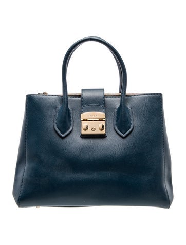 Leather Top Handle Bag